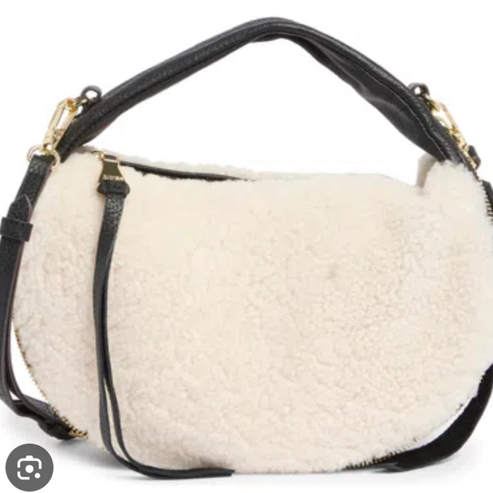 AIMEE KESTENBERG
Starlight Stud Hobo Bag In White Shearling ***PICS ADDED***